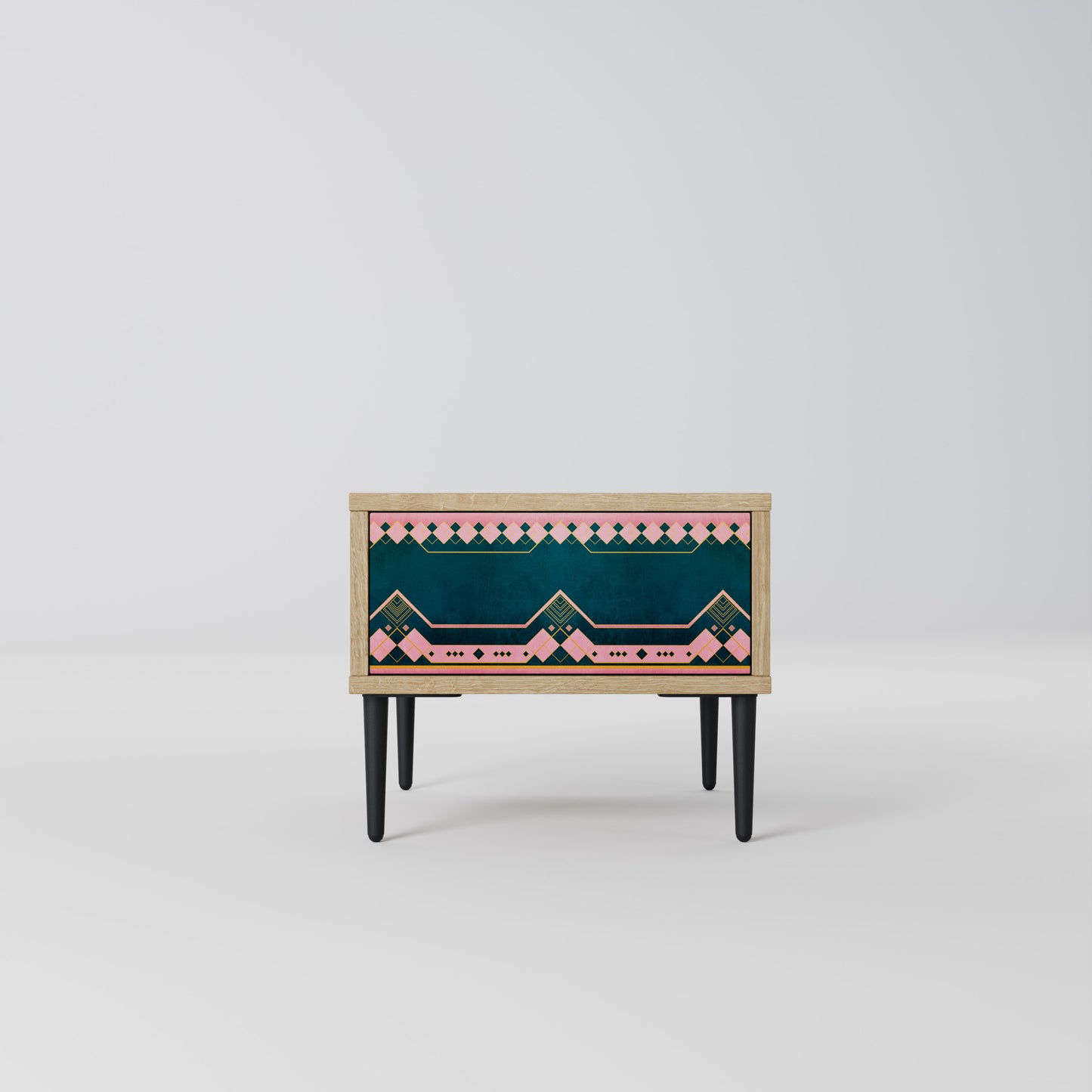 ROYAL COMPOSITION Nightstand in Oak Effect