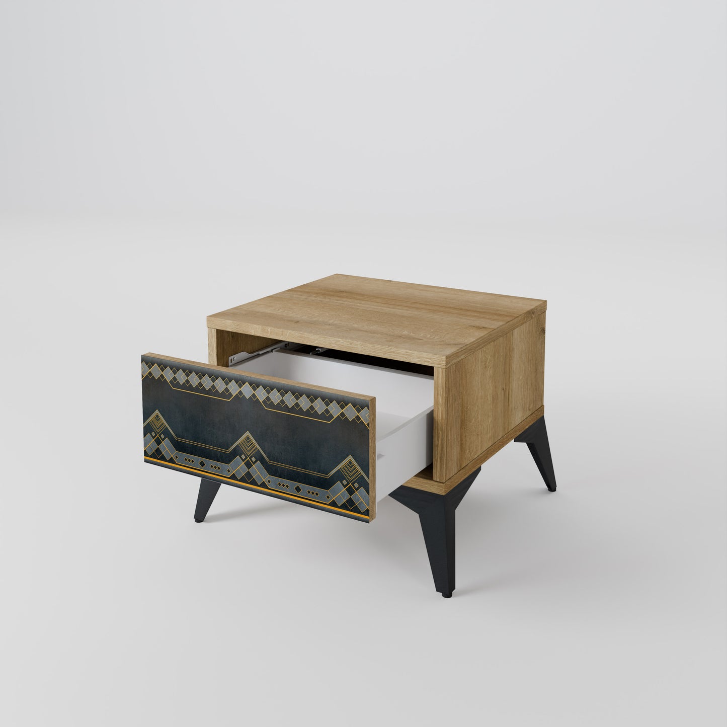 ROYAL ORDINARINESS Nightstand in Oak Effect