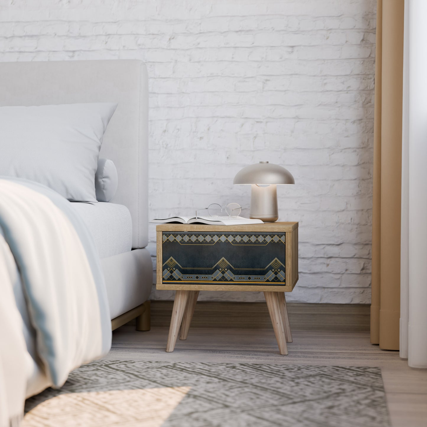ROYAL ORDINARINESS Nightstand in Oak Effect