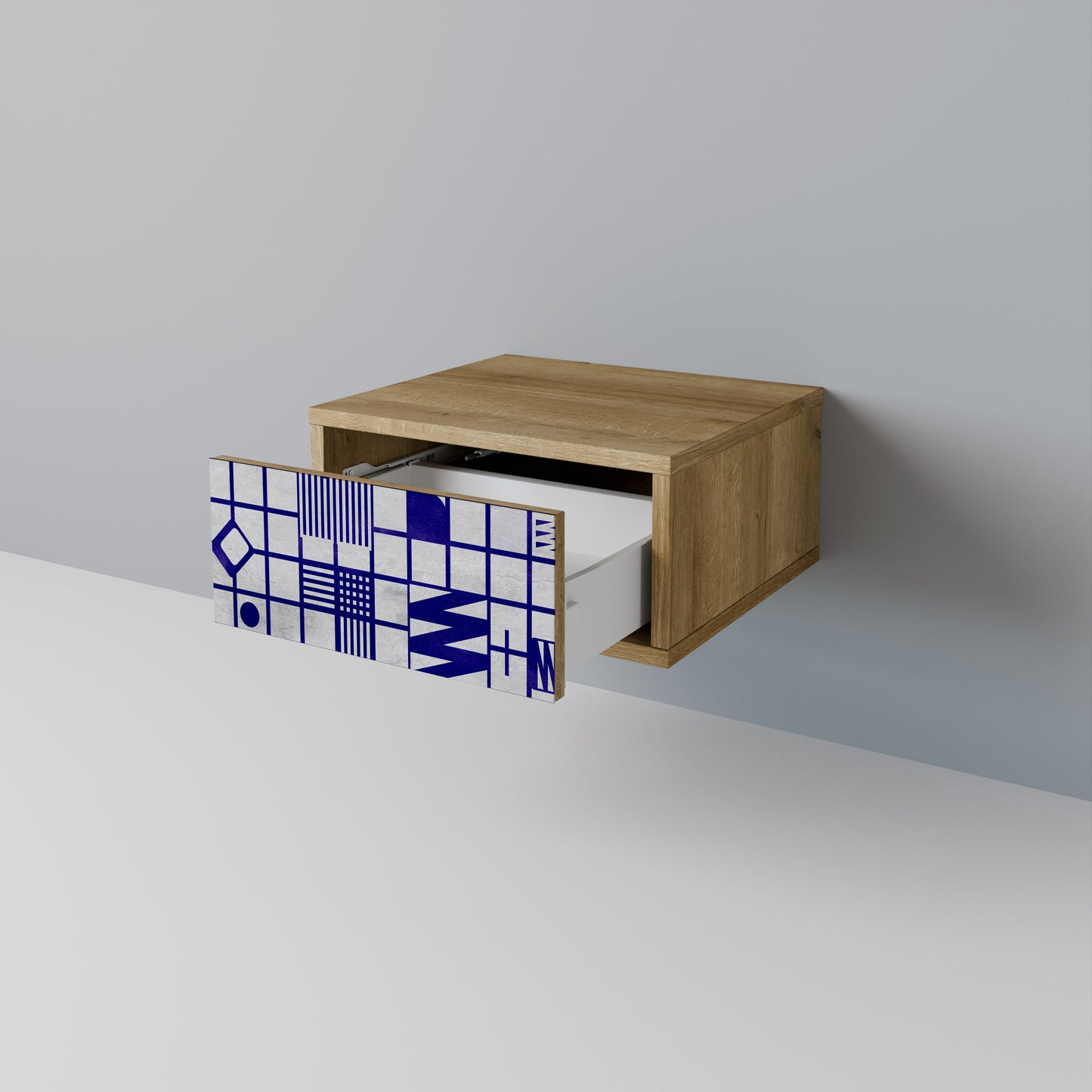 RÄTT PLATS Nattduksbord i Oak Effect