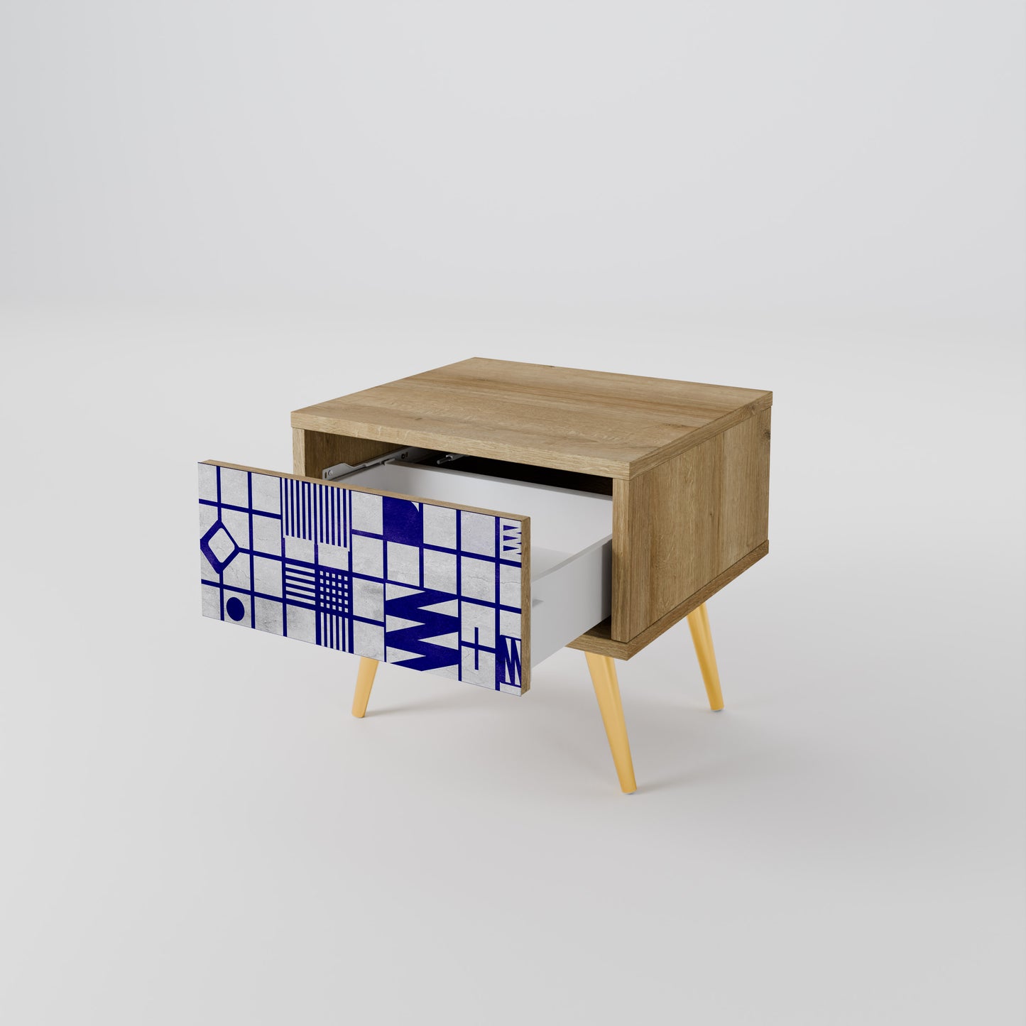 RÄTT PLATS Nattduksbord i Oak Effect