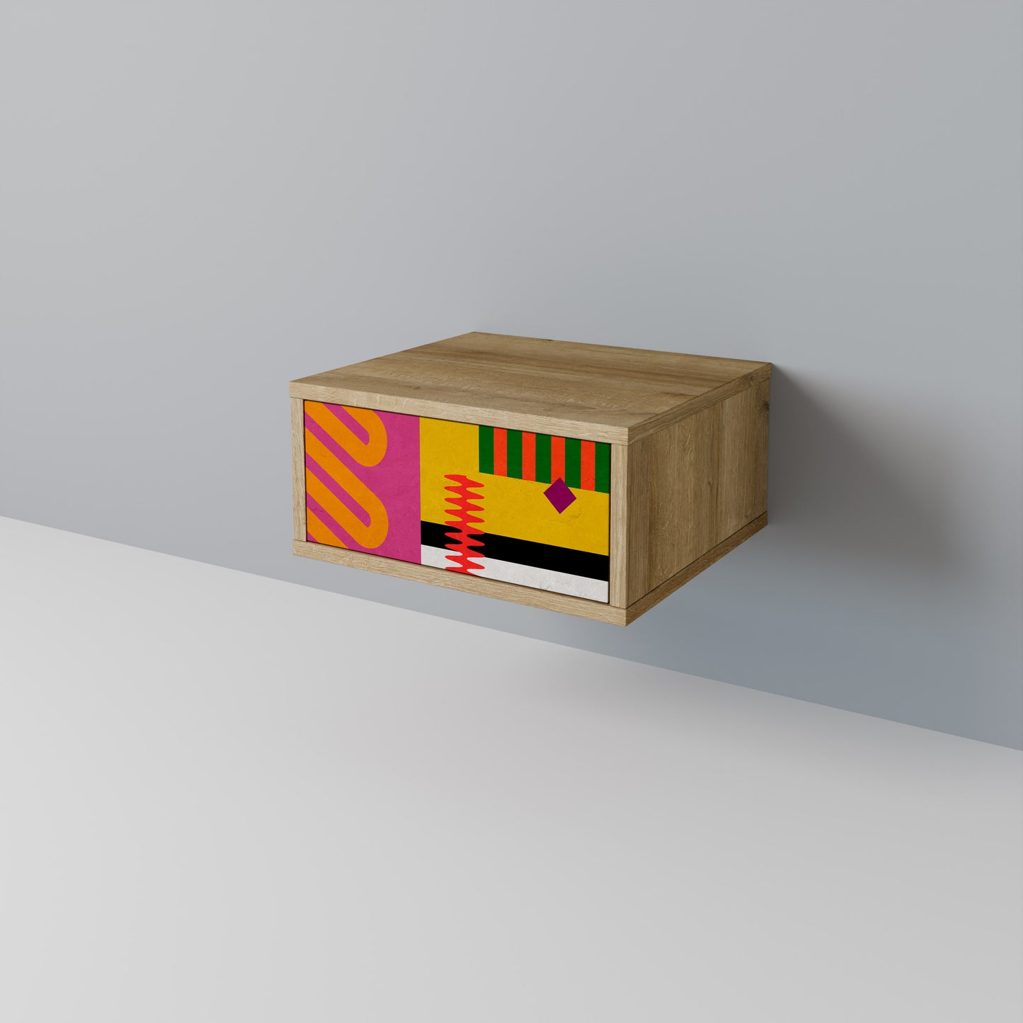 VIVID ART Nattduksbord i ekeffekt