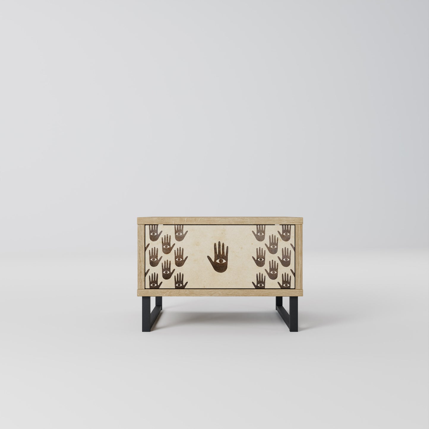 SEE MORE Nightstand in Oak Effect
