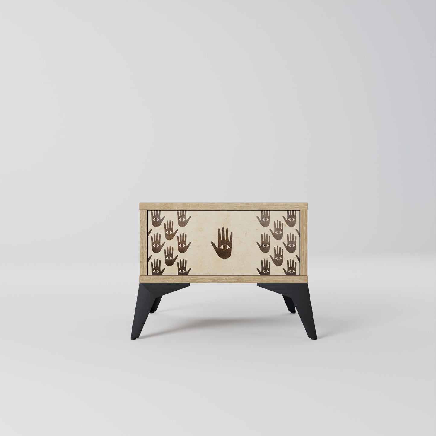 SEE MORE Nightstand in Oak Effect
