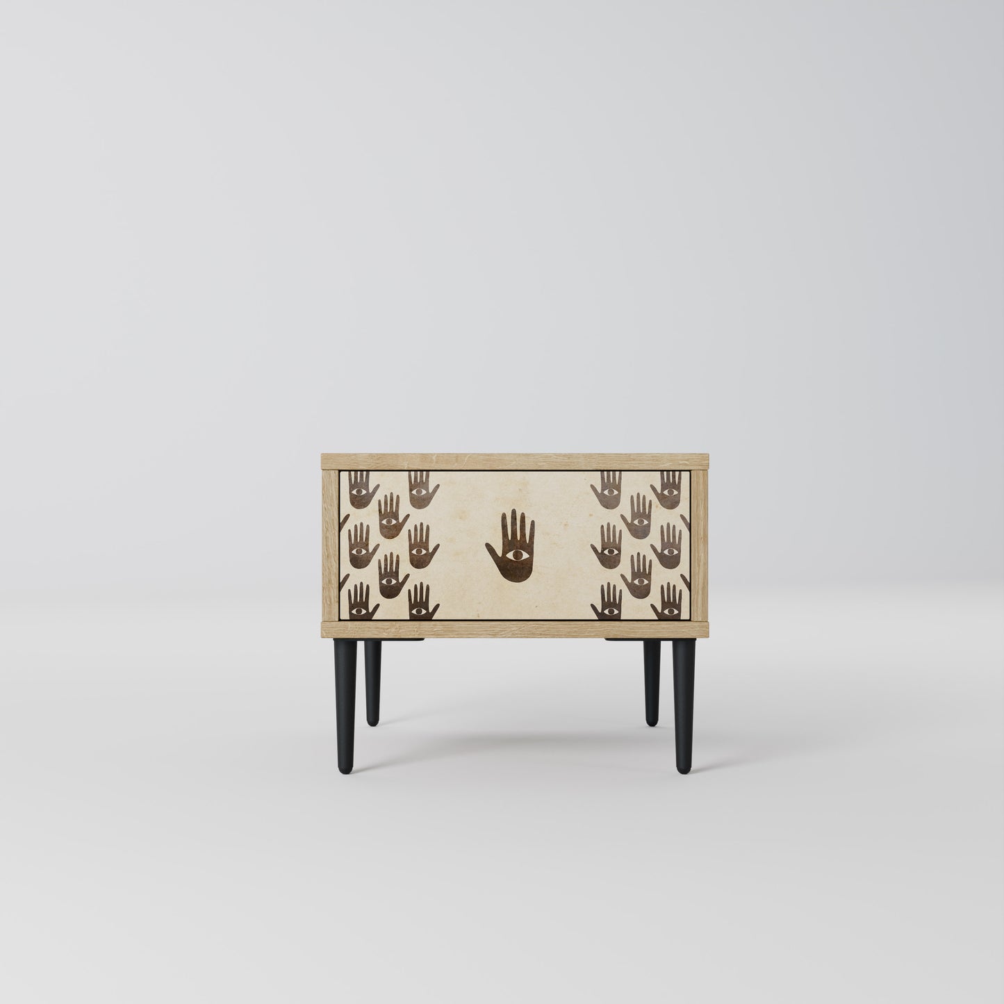 SEE MORE Nightstand in Oak Effect