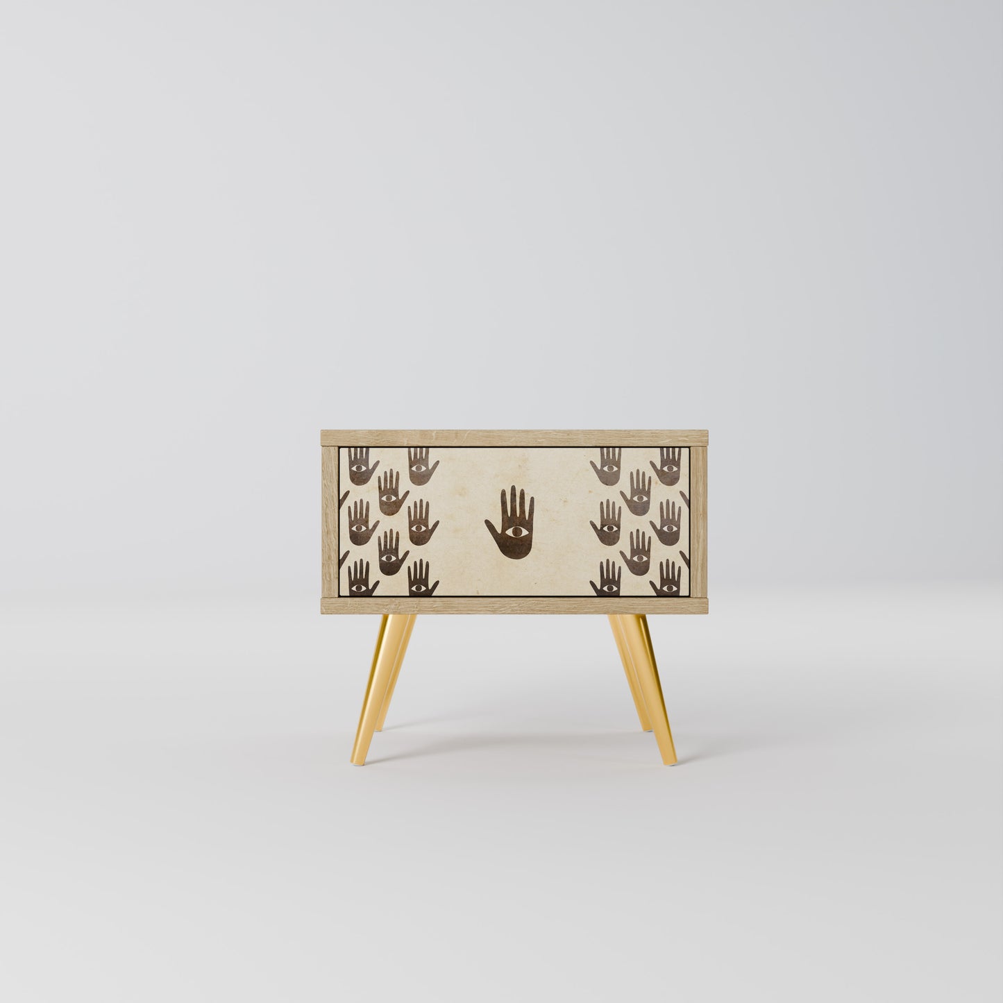 SEE MORE Nightstand in Oak Effect