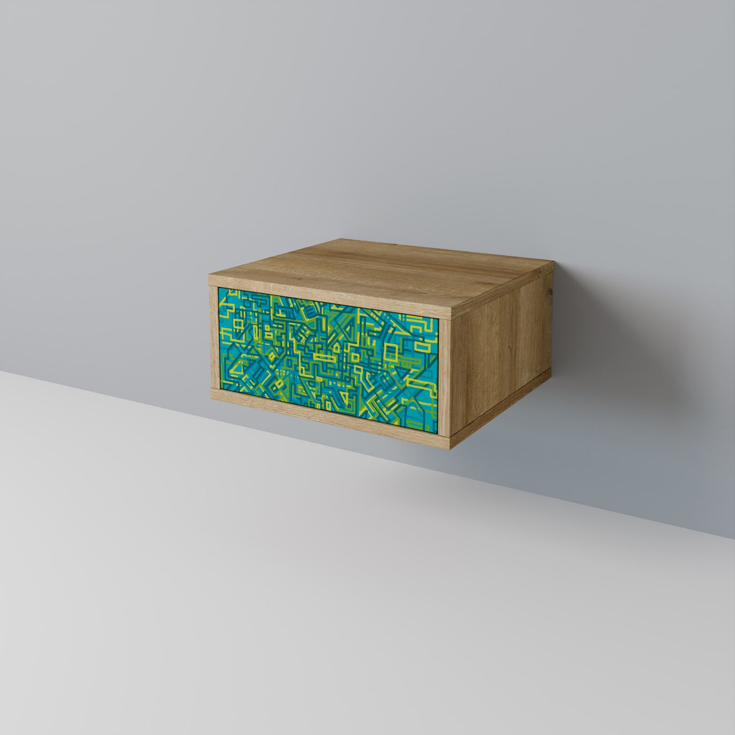 NOSTALGIC MEMORIES Nightstand in Oak Effect