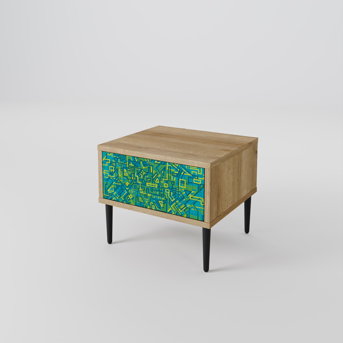 NOSTALGIC MEMORIES Nightstand in Oak Effect