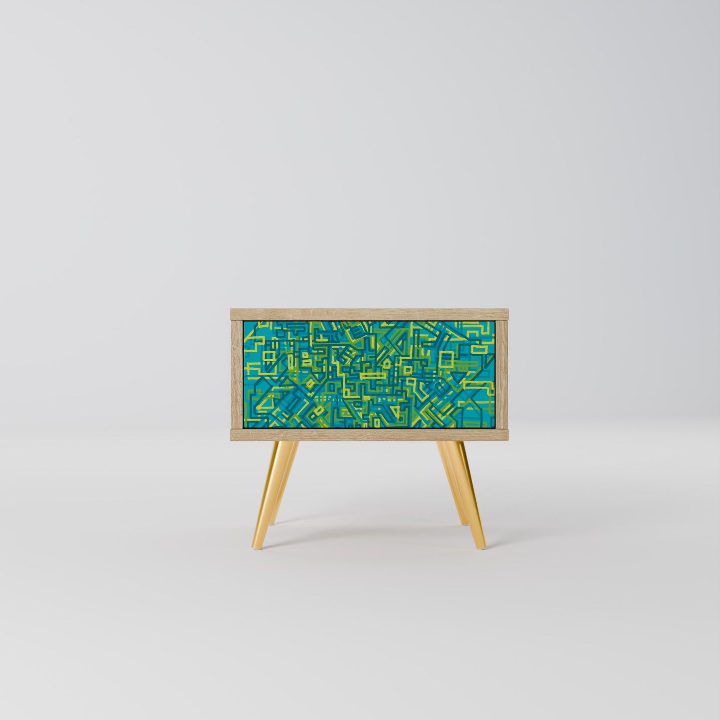 NOSTALGIC MEMORIES Nightstand in Oak Effect
