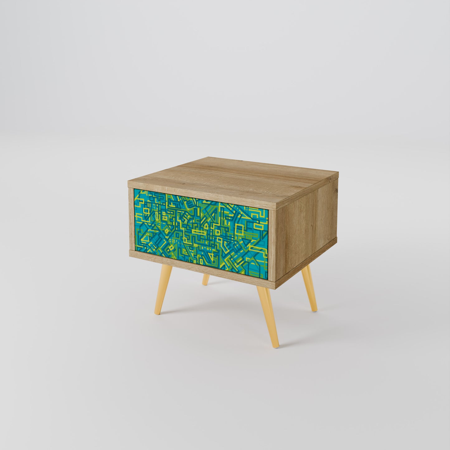 NOSTALGIC MEMORIES Nightstand in Oak Effect