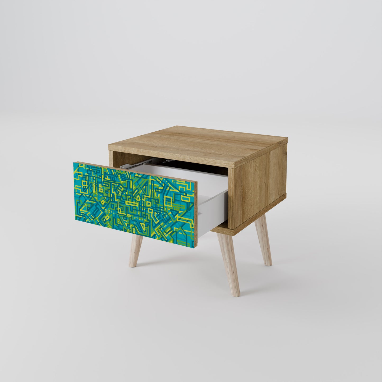 NOSTALGIC MEMORIES Nightstand in Oak Effect