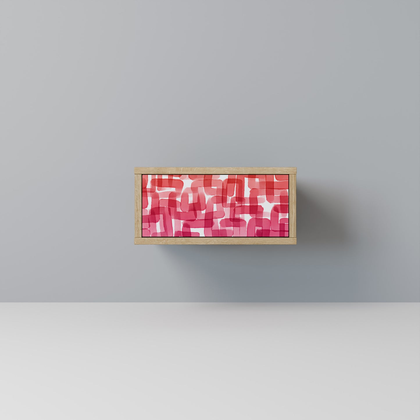 KALEIDOSCOPIC CUBISM Nightstand in Oak Effect