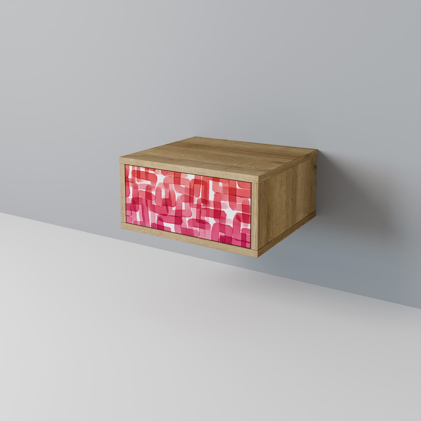 KALEIDOSCOPIC CUBISM Nightstand in Oak Effect