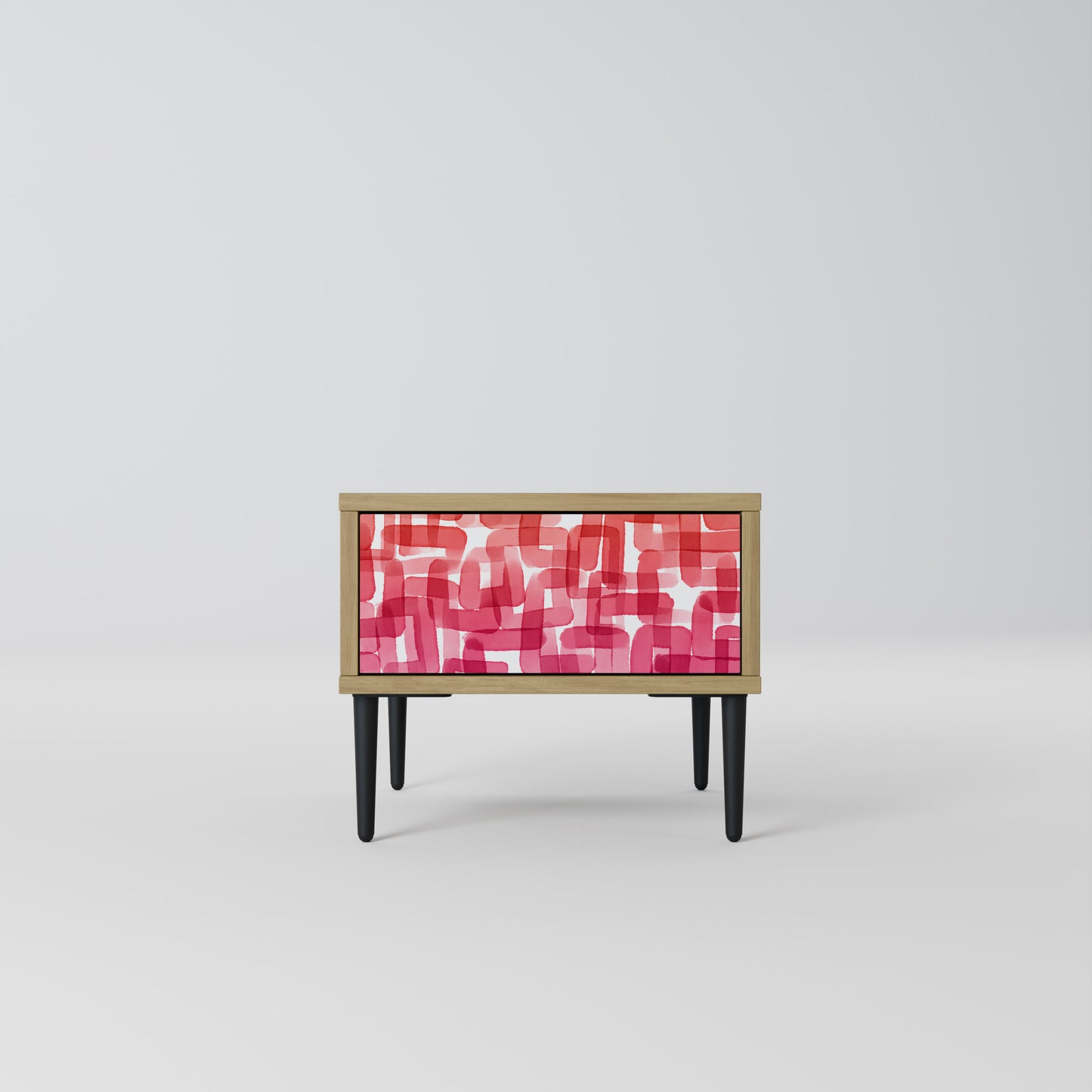 KALEIDOSCOPIC CUBISM Nightstand in Oak Effect