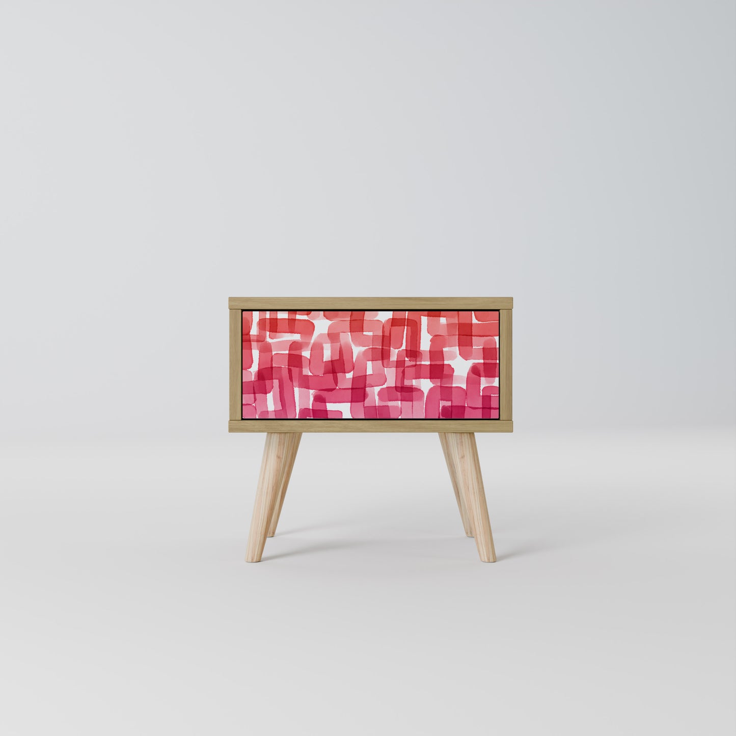 KALEIDOSCOPIC CUBISM Nightstand in Oak Effect