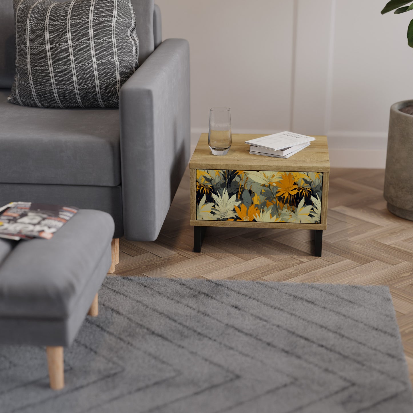 SUNKISSED LILY Nattduksbord i Oak Effect