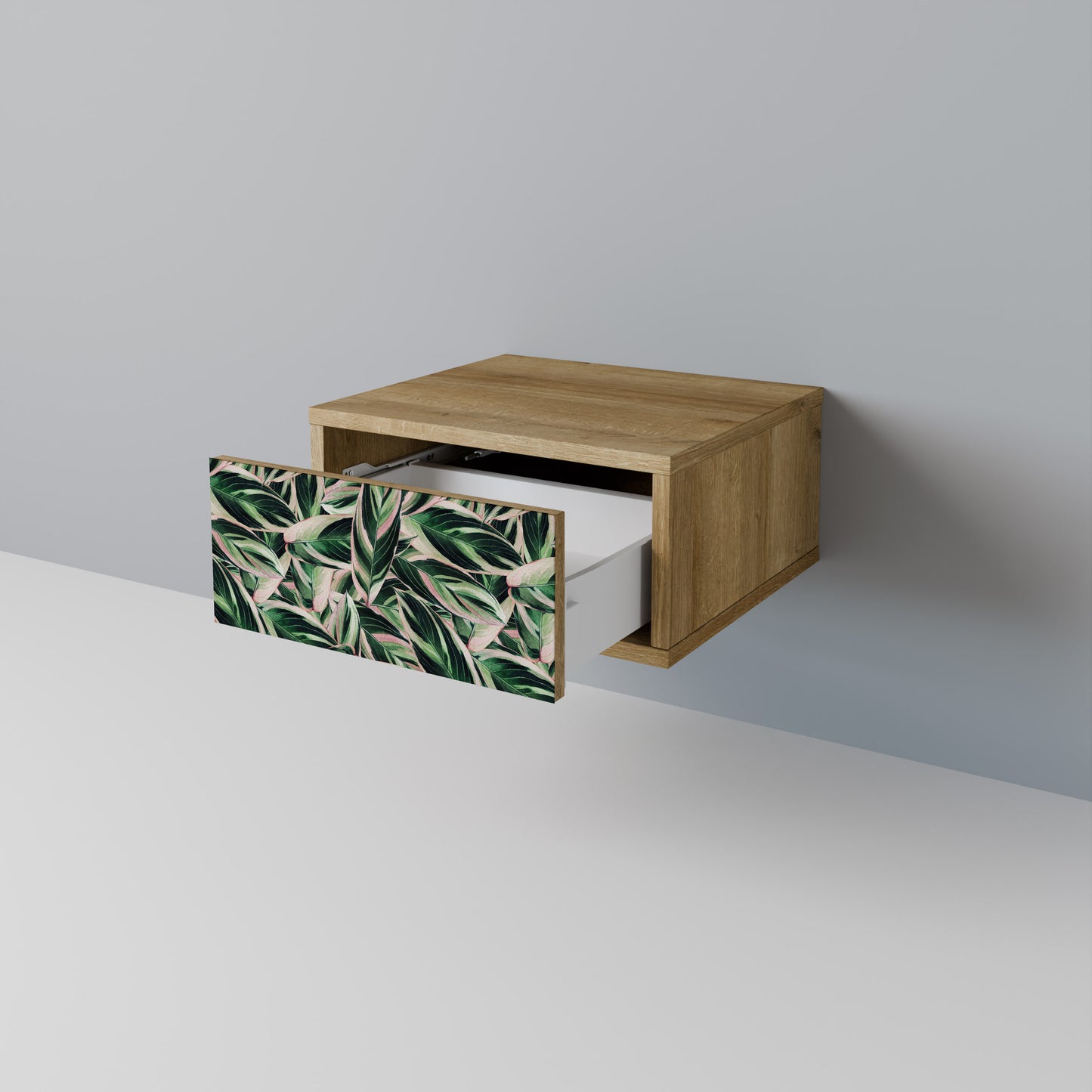 EERIE STROMANTHE Nightstand in Oak Effect
