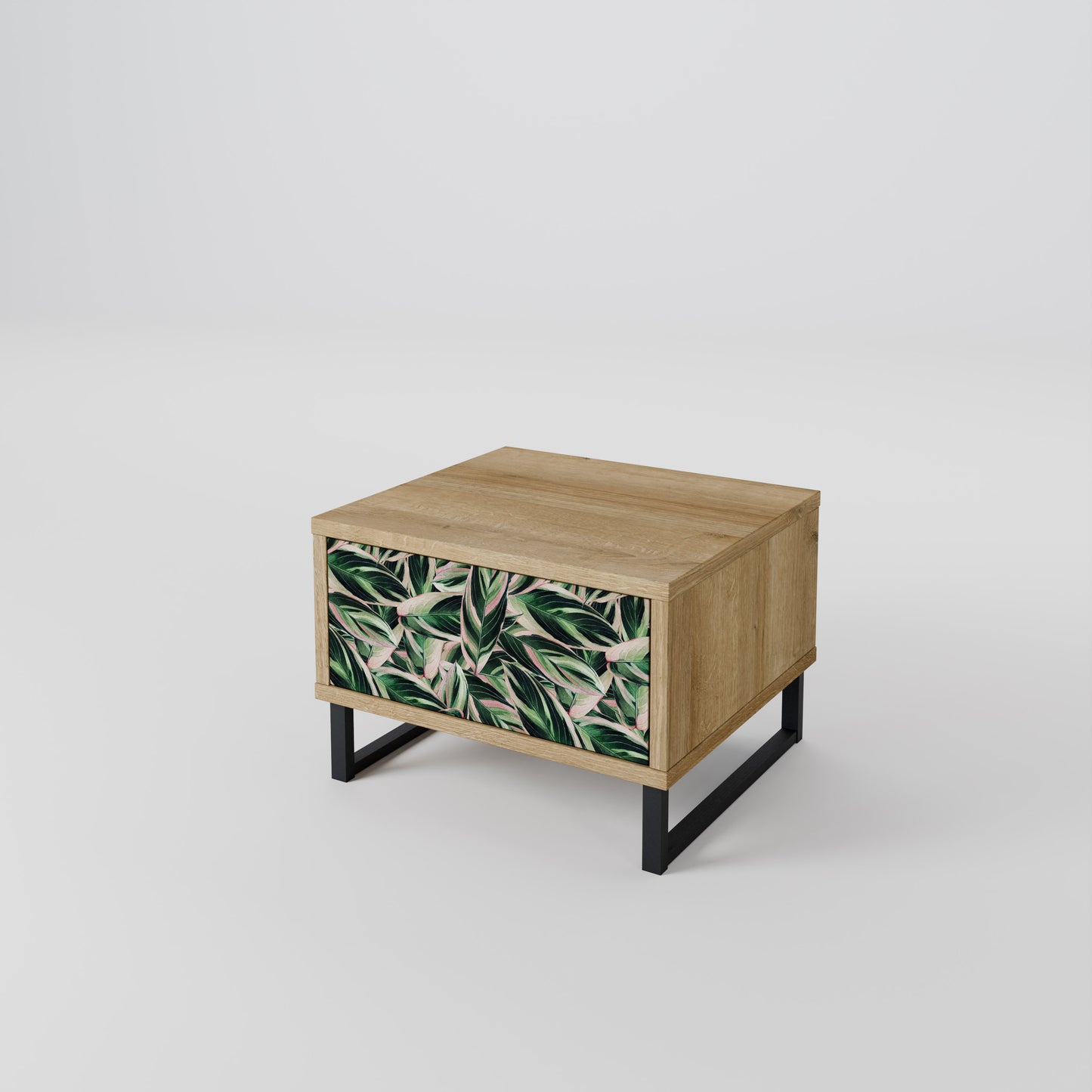 EERIE STROMANTHE Nightstand in Oak Effect