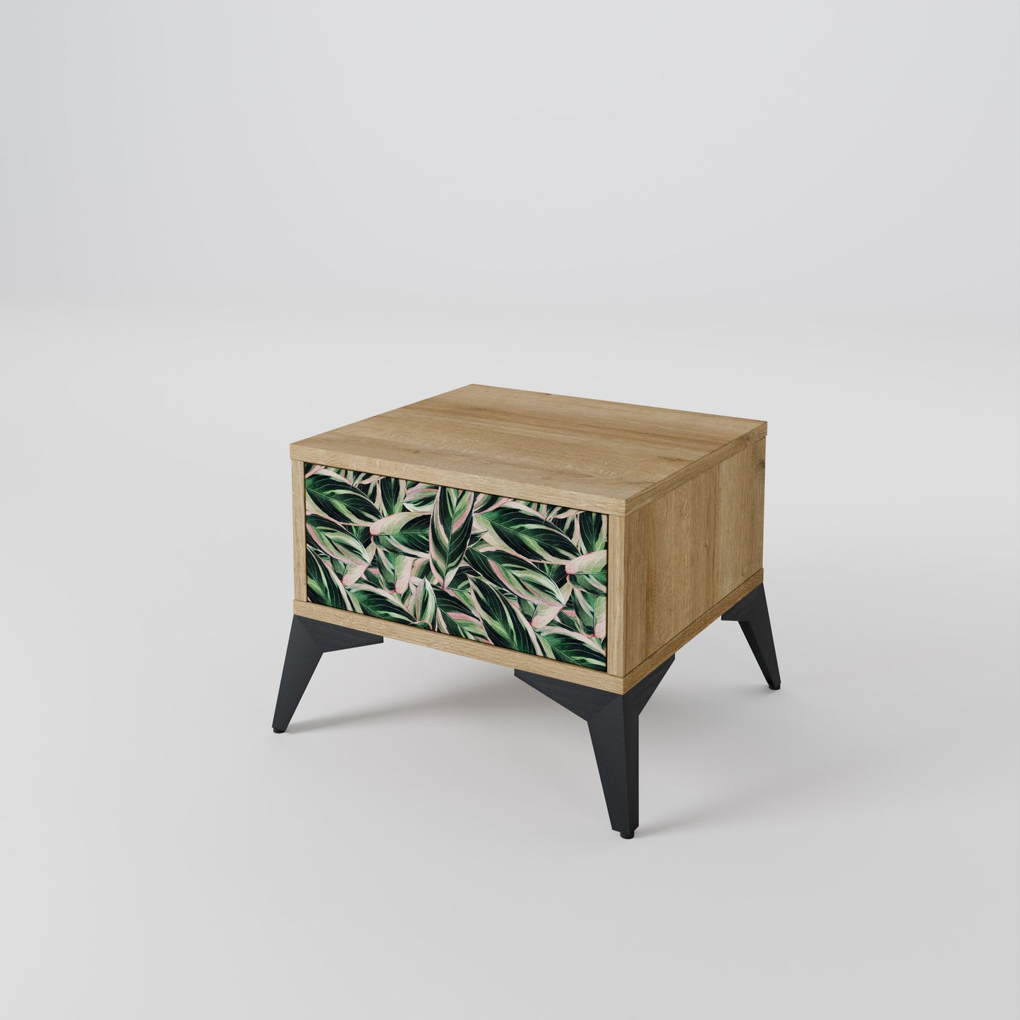 EERIE STROMANTHE Nightstand in Oak Effect