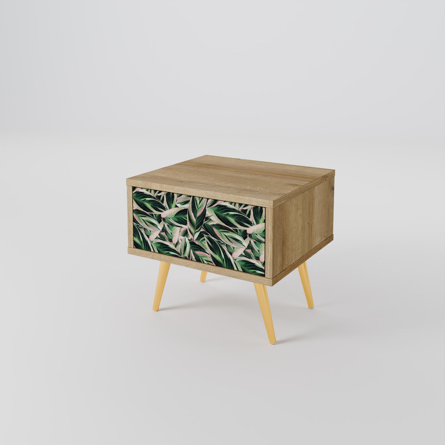 EERIE STROMANTHE Nightstand in Oak Effect