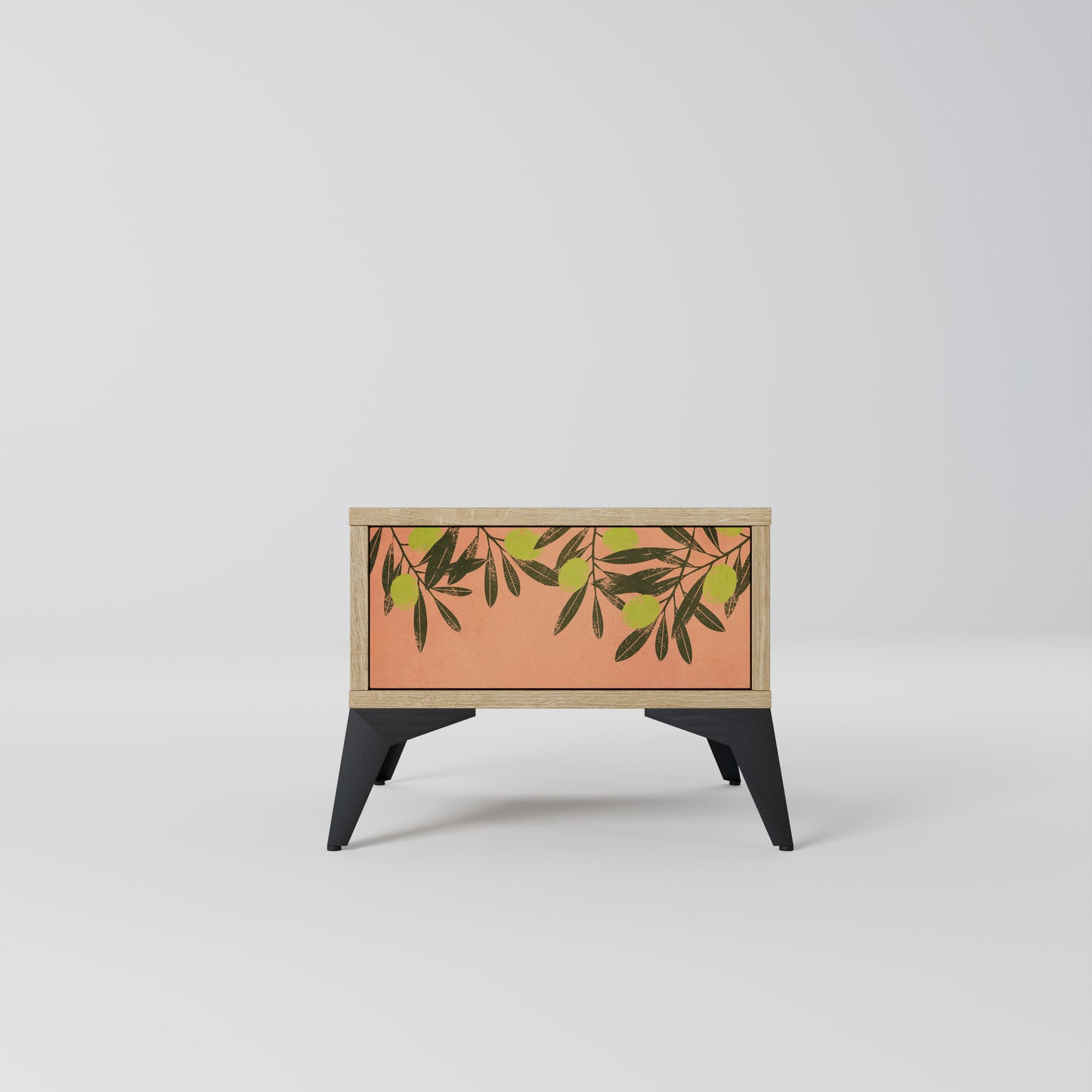 JUICY OLIVES Nightstand in Oak Effect