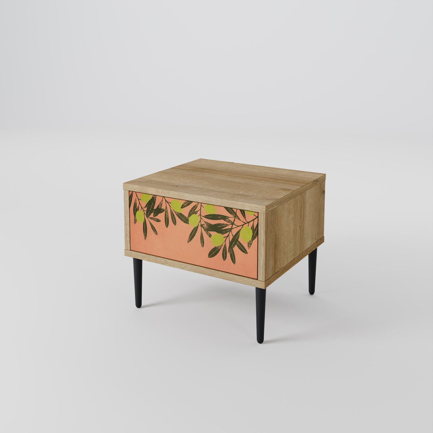 JUICY OLIVES Nightstand in Oak Effect