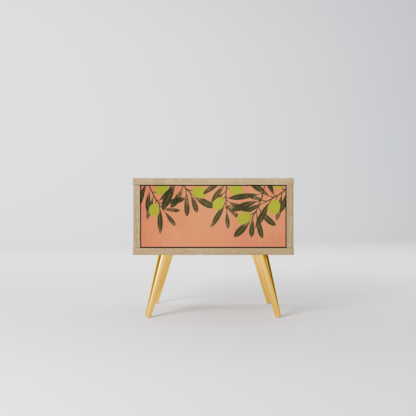 JUICY OLIVES Nightstand in Oak Effect