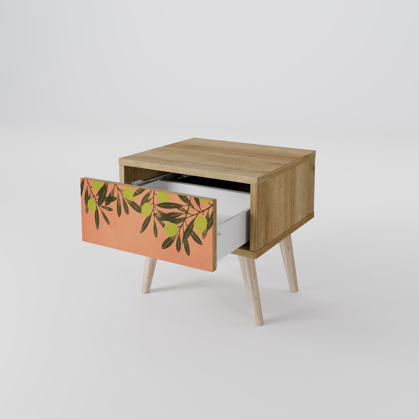 JUICY OLIVES Nightstand in Oak Effect