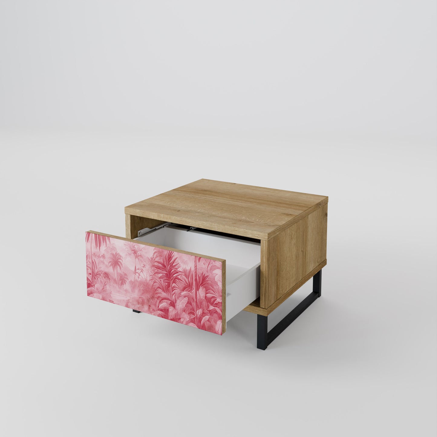 SWEET TROPICS Nightstand in Oak Effect