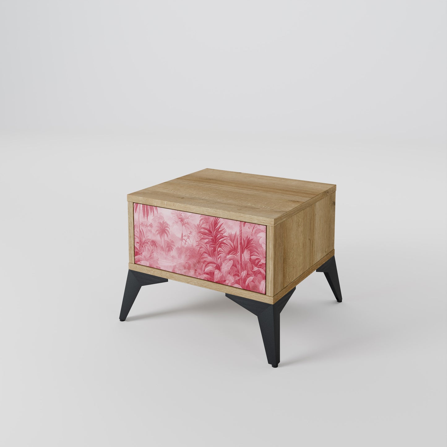 SWEET TROPICS Nightstand in Oak Effect