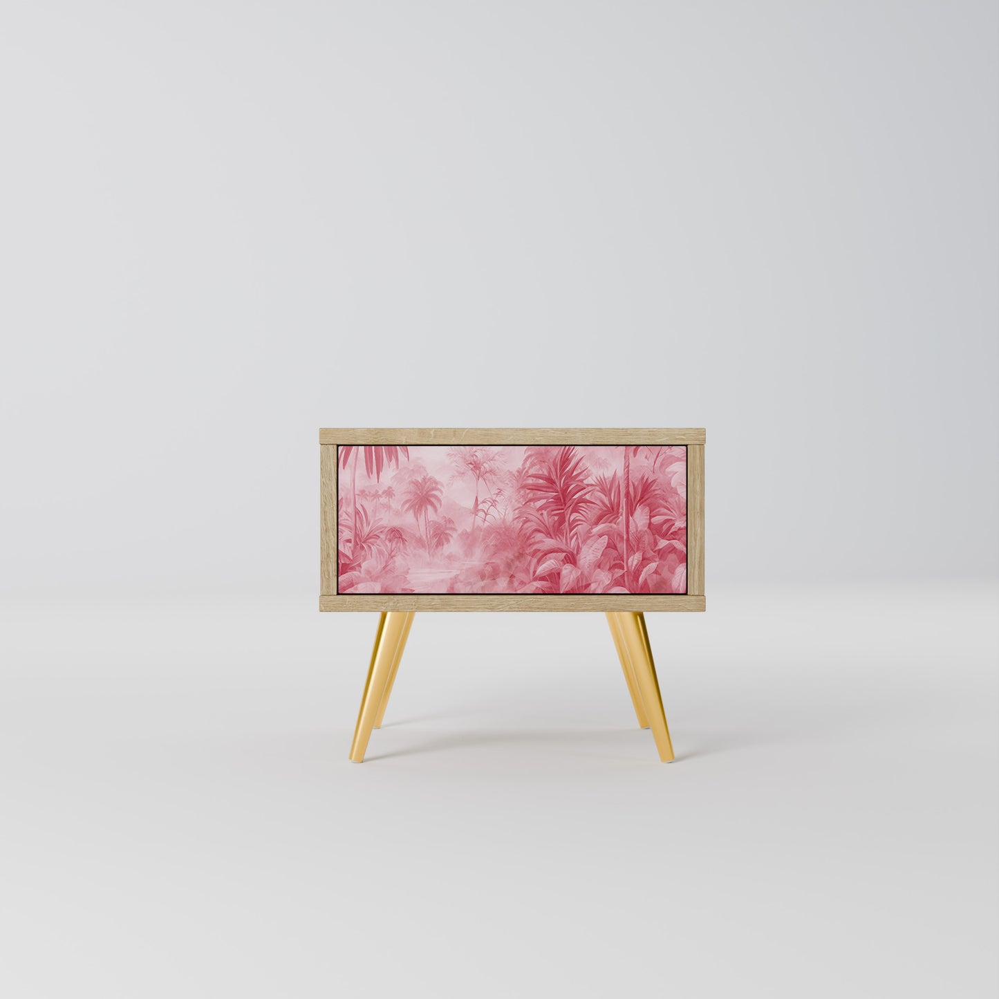 SWEET TROPICS Nightstand in Oak Effect