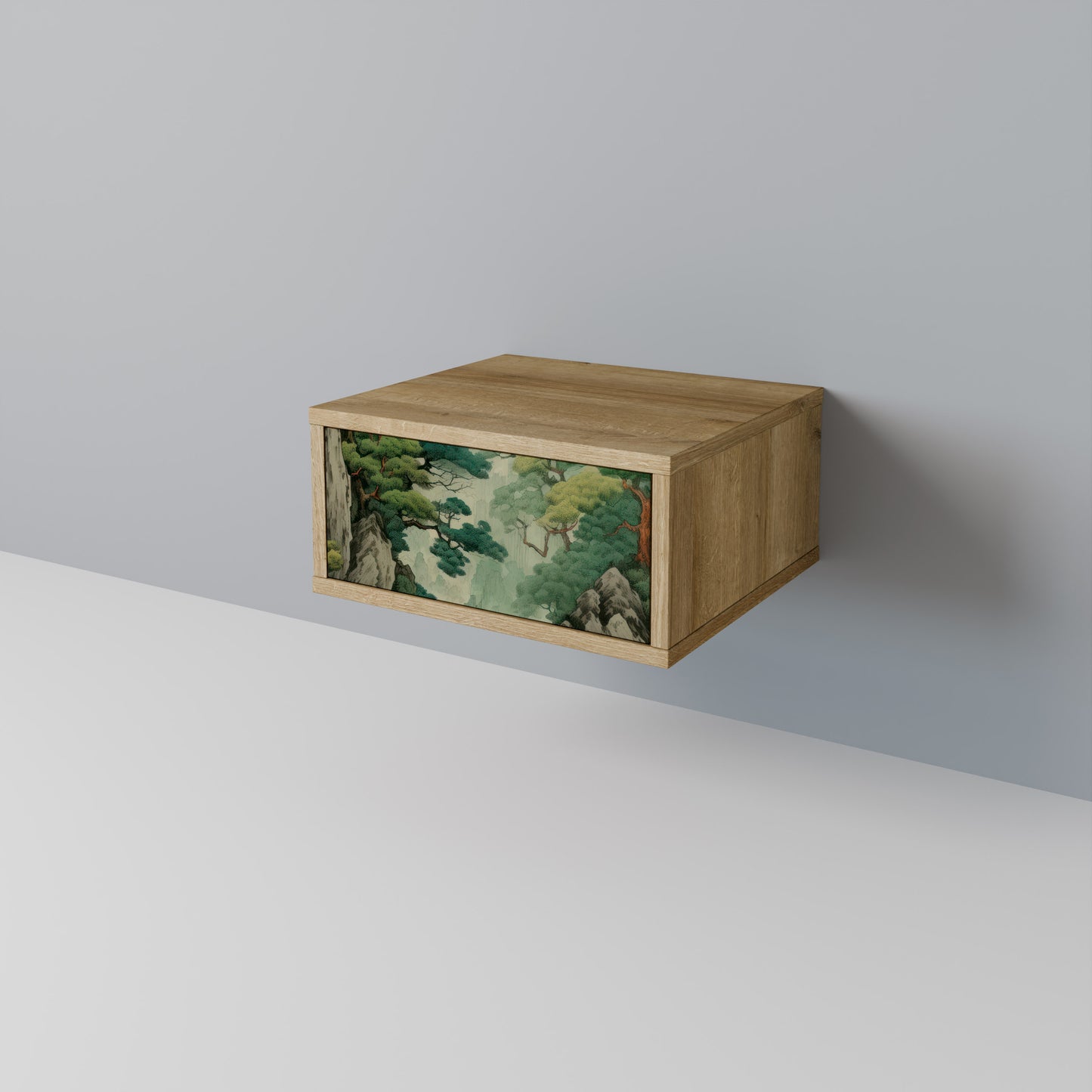 VERDURE ABYSS Nattduksbord i ekeffekt