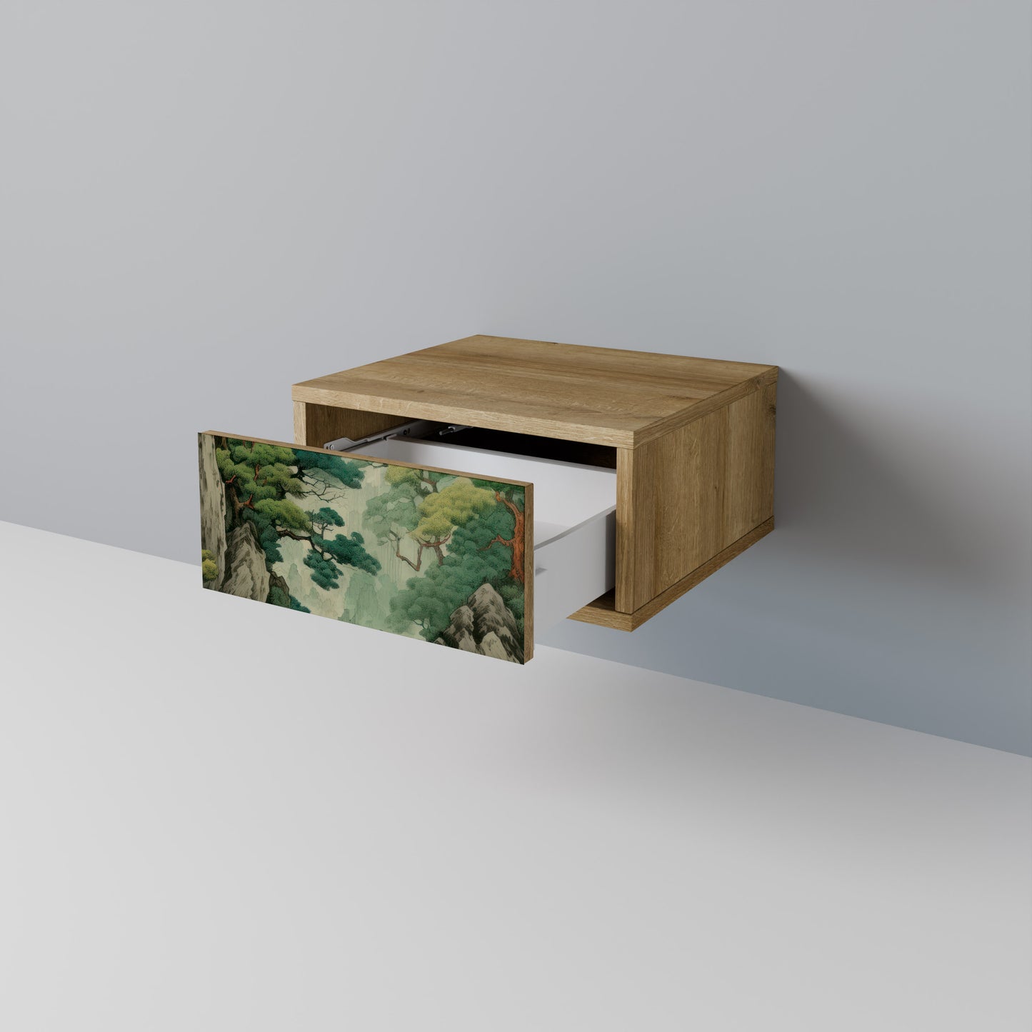 VERDURE ABYSS Nattduksbord i ekeffekt