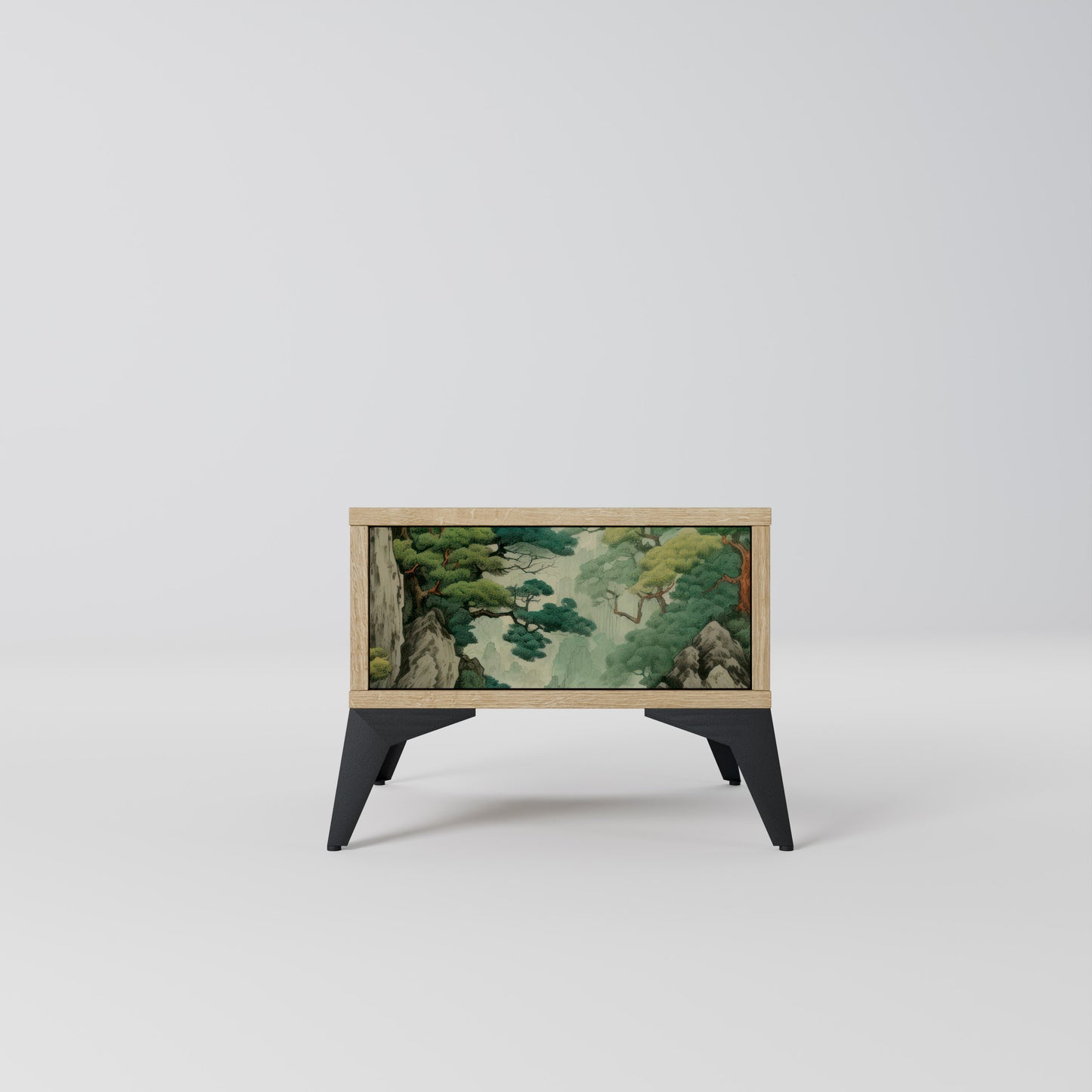 VERDURE ABYSS Nattduksbord i ekeffekt