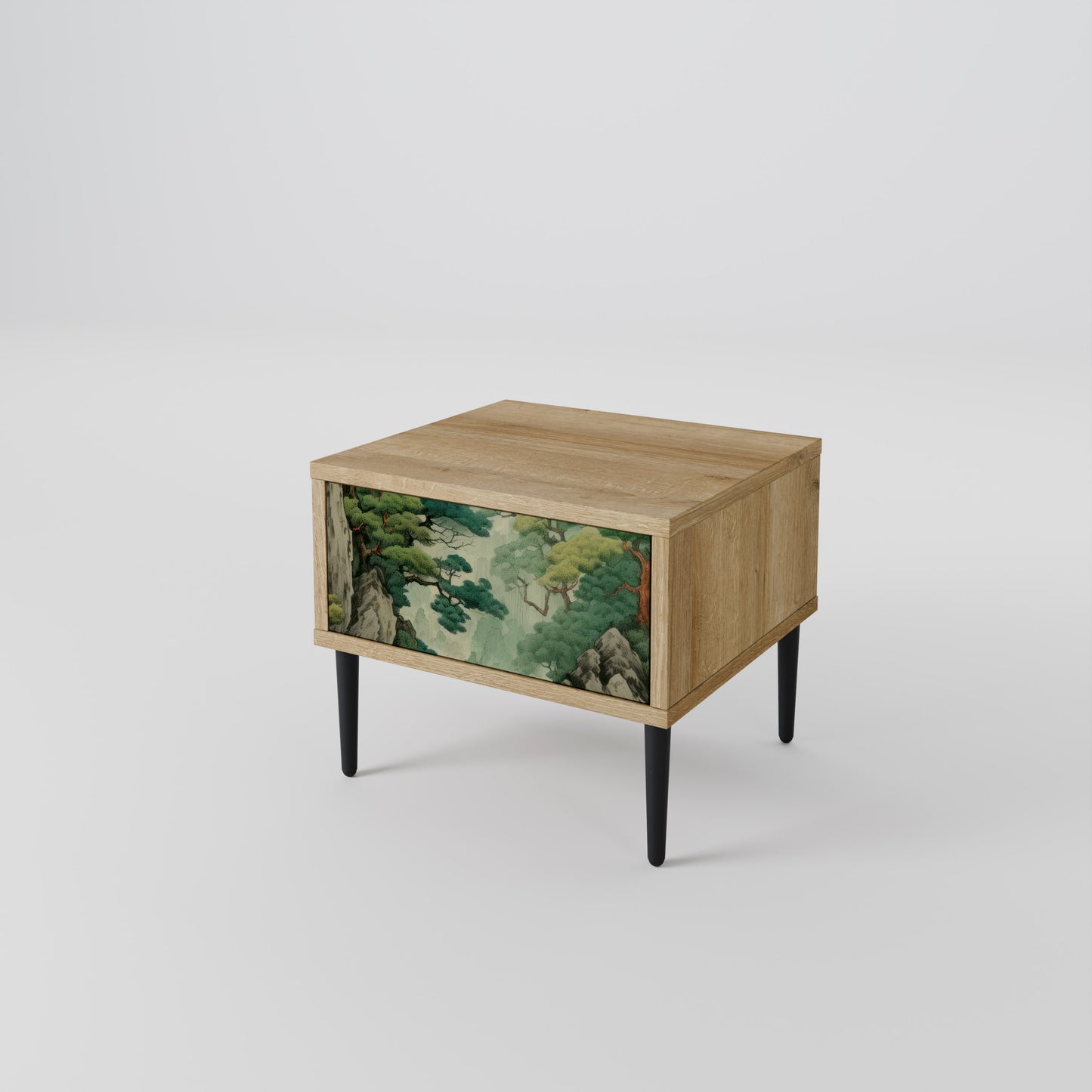 VERDURE ABYSS Nattduksbord i ekeffekt