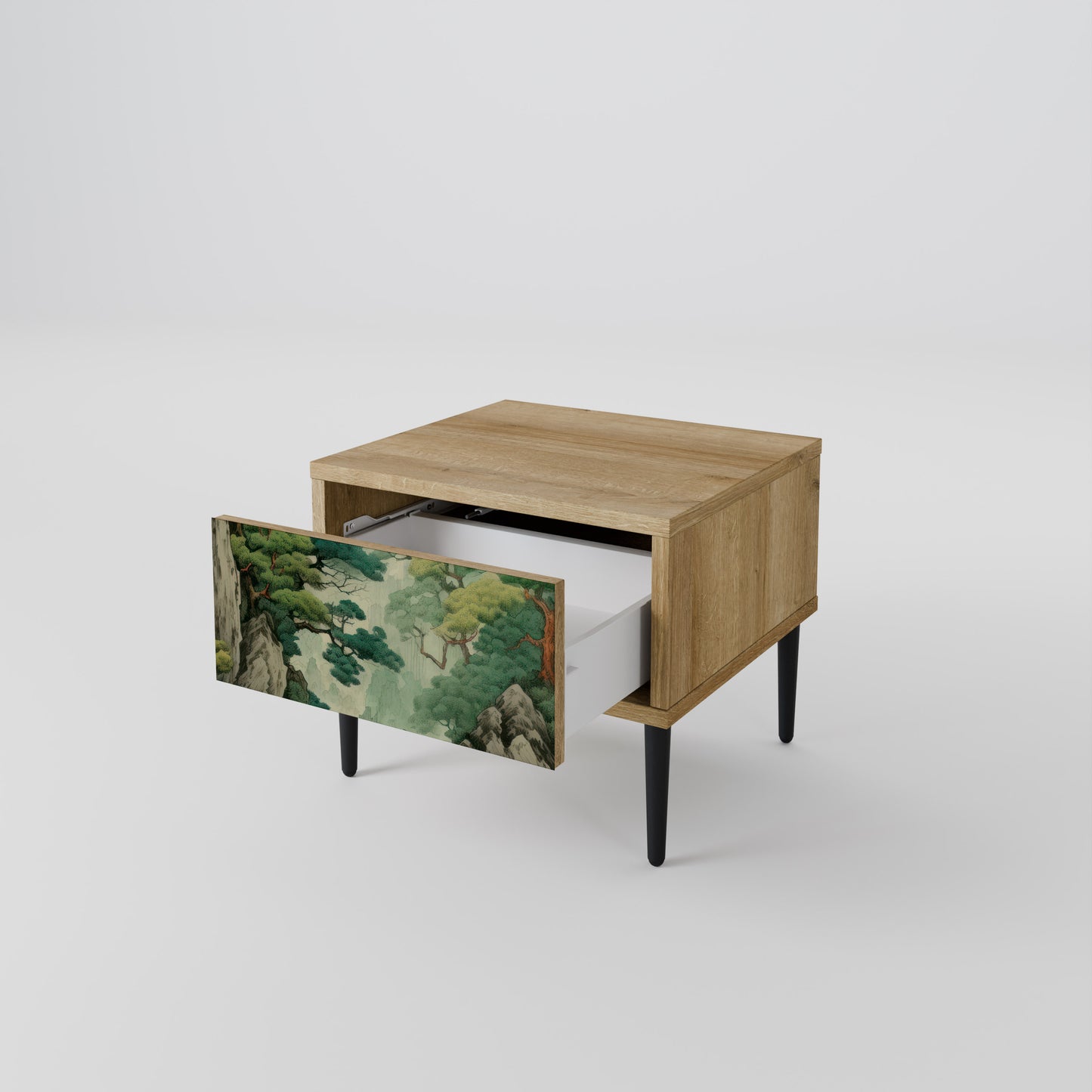 VERDURE ABYSS Nattduksbord i ekeffekt