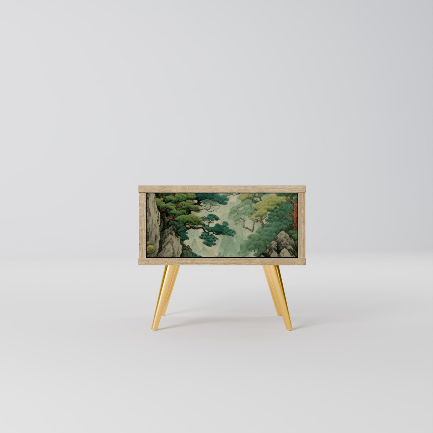 VERDURE ABYSS Nattduksbord i ekeffekt