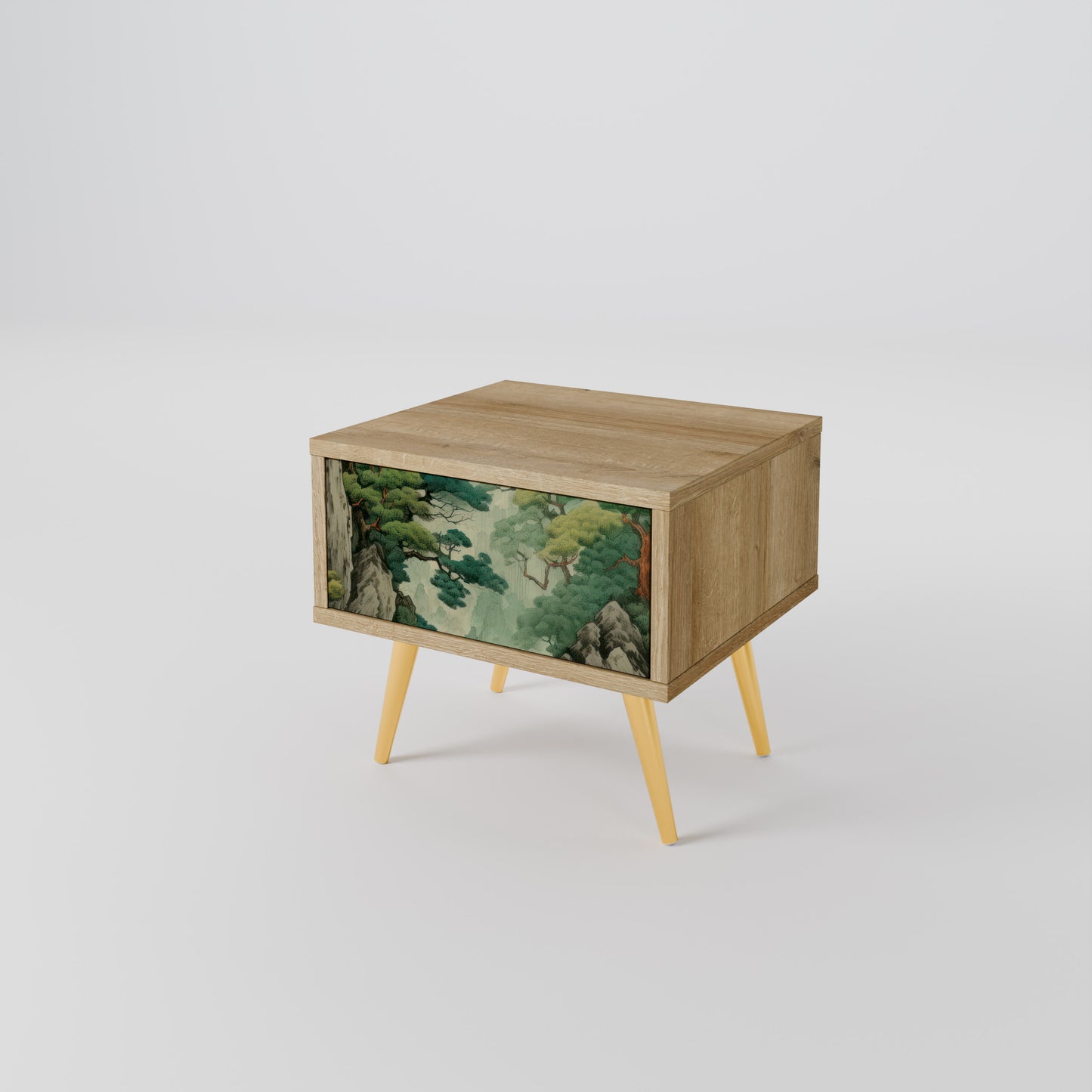 VERDURE ABYSS Nattduksbord i ekeffekt