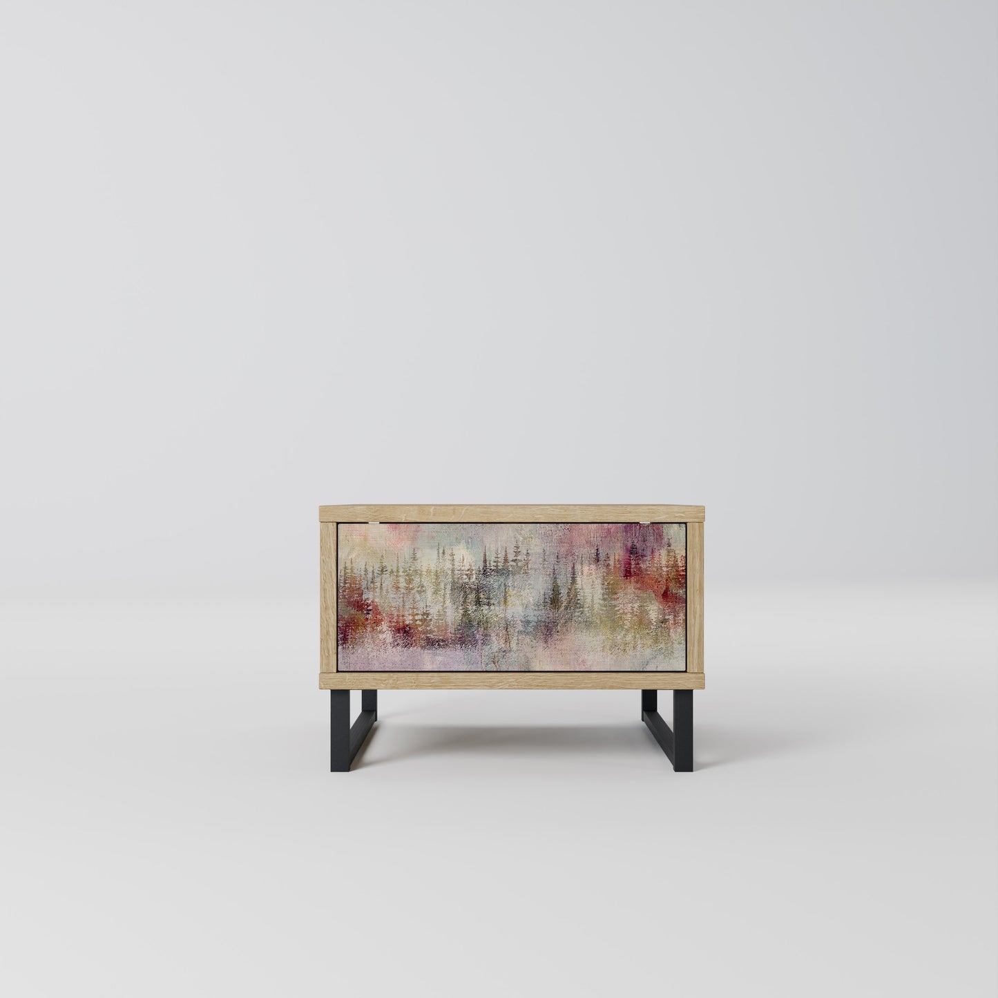 VEILED SUMMIT Nightstand in Oak Effect