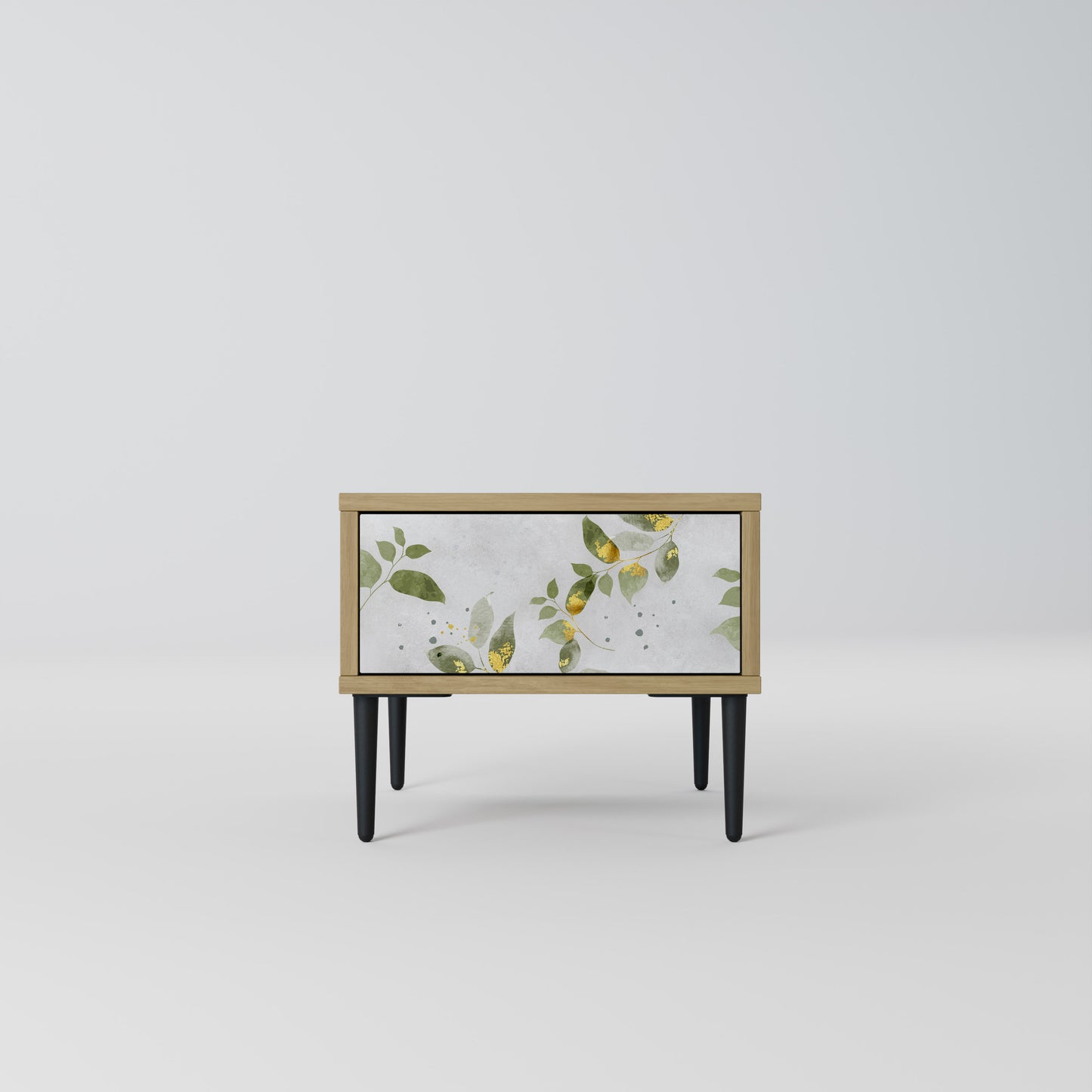 ELEGANT BOTANICS Nightstand in Oak Effect