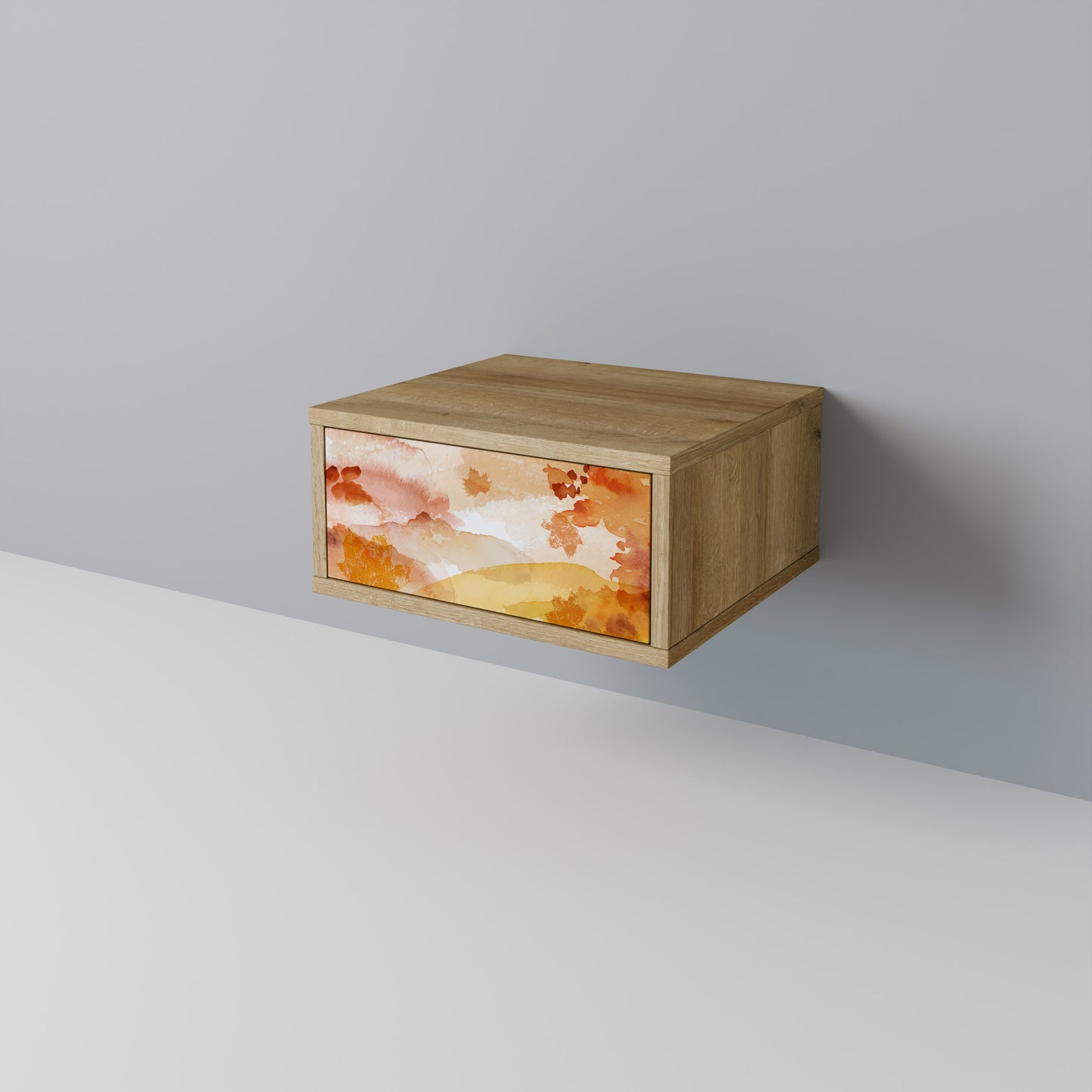 SPÅR AV HÖST Nattduksbord i Oak Effect