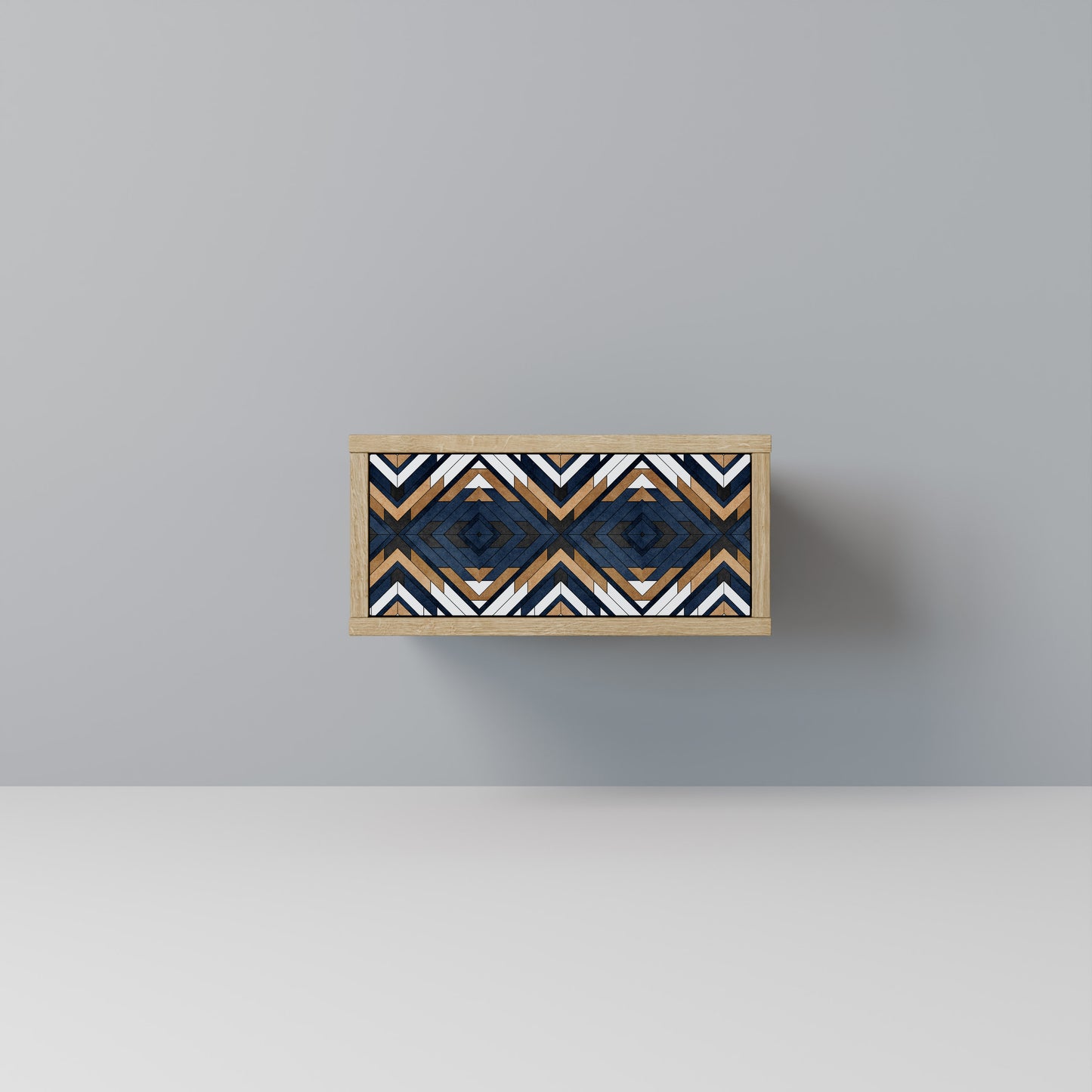 ARTFUL GEOMETRY Nattduksbord i ekeffekt