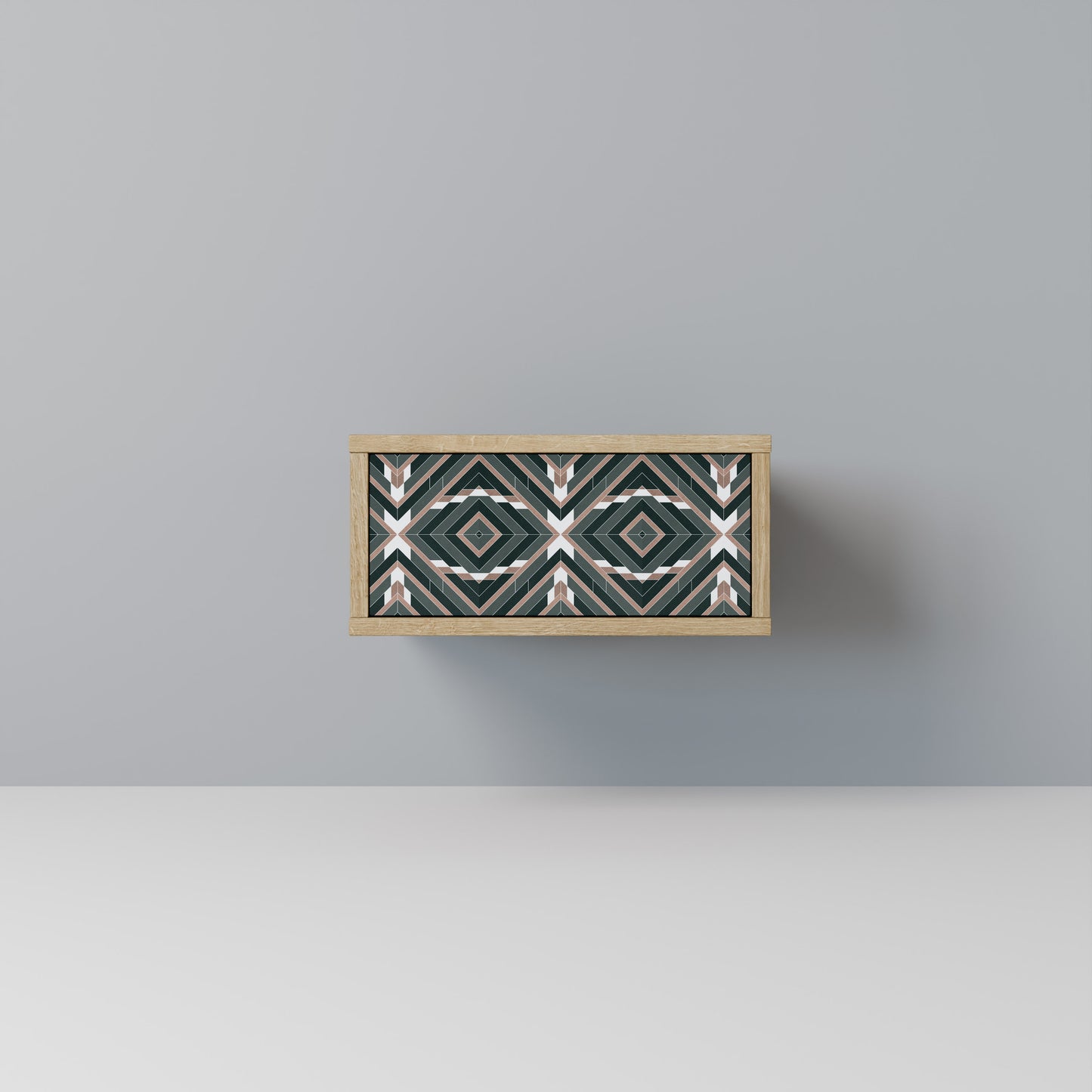 DIMENSION DELIGHTS Nightstand in Oak Effect