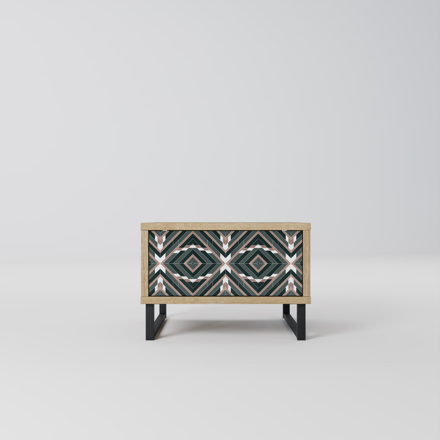 DIMENSION DELIGHTS Nightstand in Oak Effect