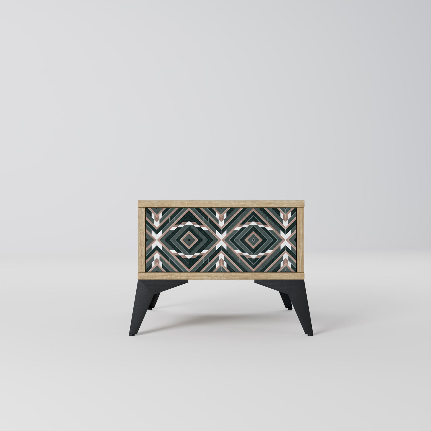 DIMENSION DELIGHTS Nightstand in Oak Effect