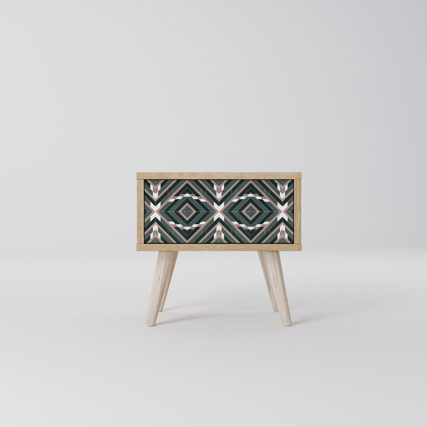 DIMENSION DELIGHTS Nightstand in Oak Effect