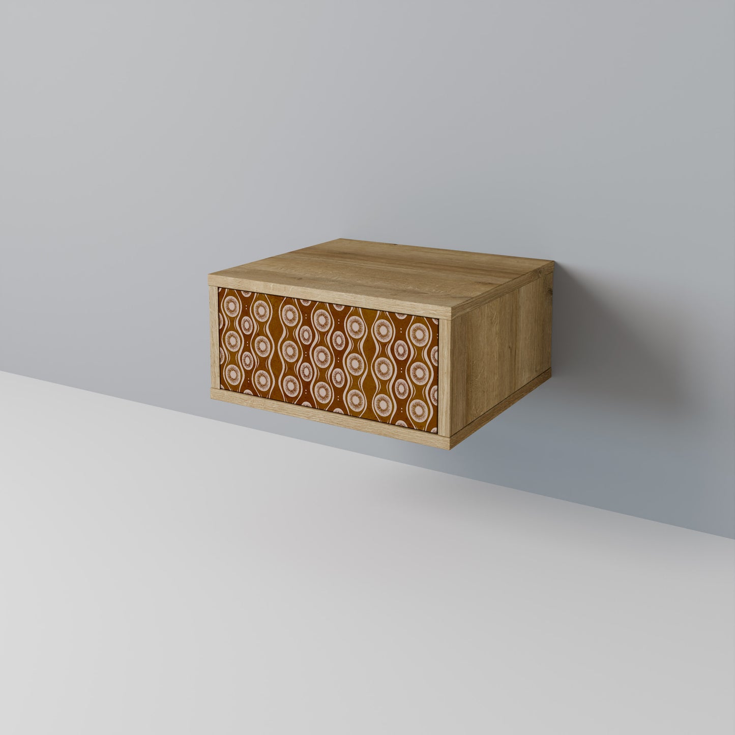 BROWN EYES Nightstand in Oak Effect