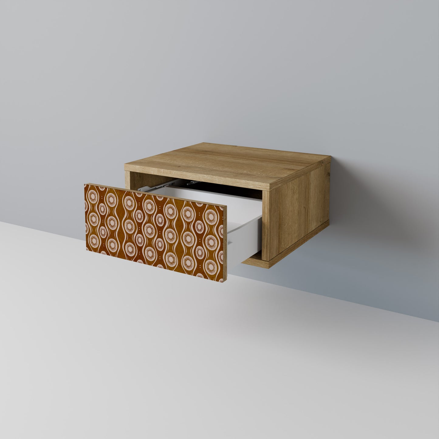BROWN EYES Nightstand in Oak Effect