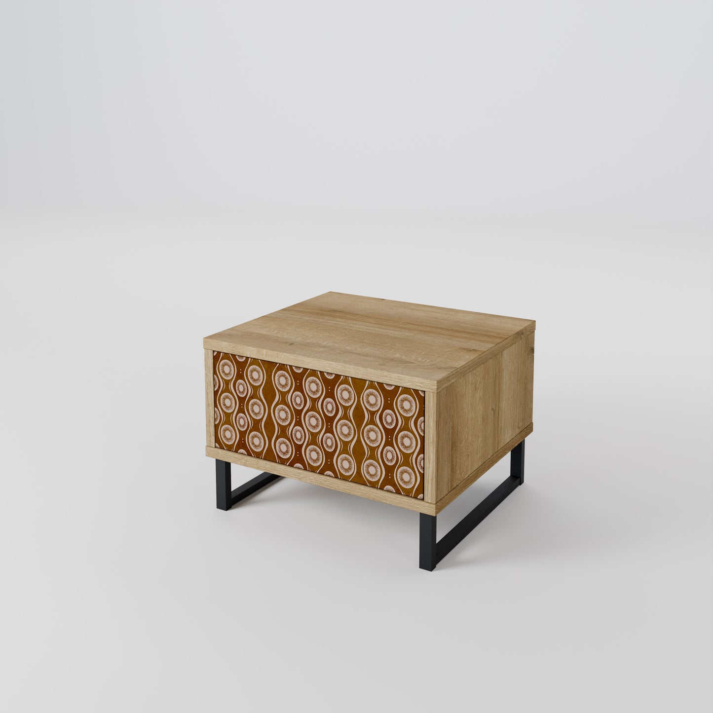 BROWN EYES Nightstand in Oak Effect