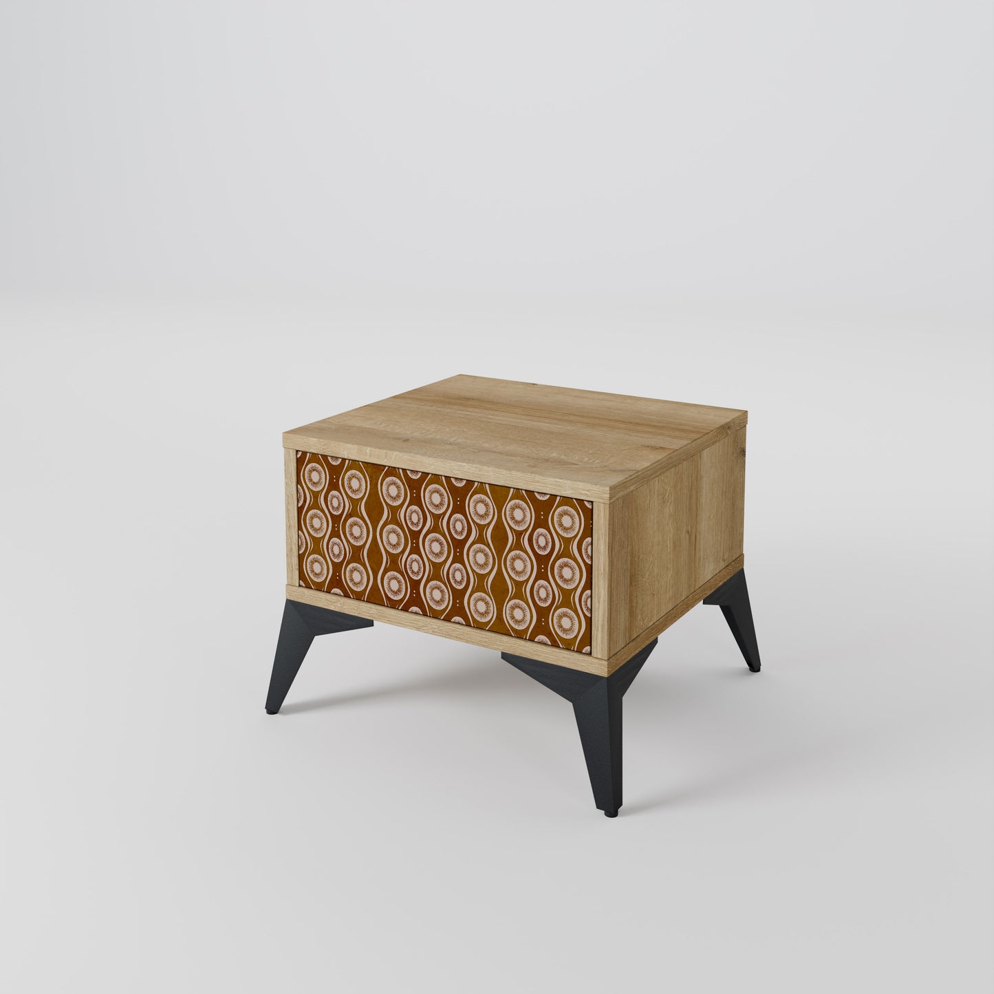 BROWN EYES Nightstand in Oak Effect